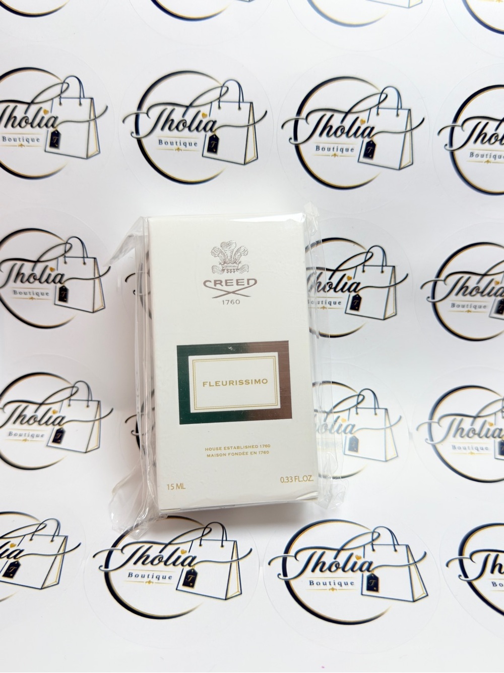 Creed Bath & Body Moisturizer — White with Green and Gold Accents